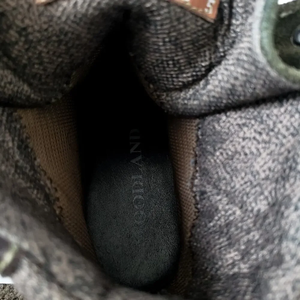 Woodland Olive Green Hiking Boots Buff Nubuck Euro 41, UK 7, US 7.5-8 Men Shoes